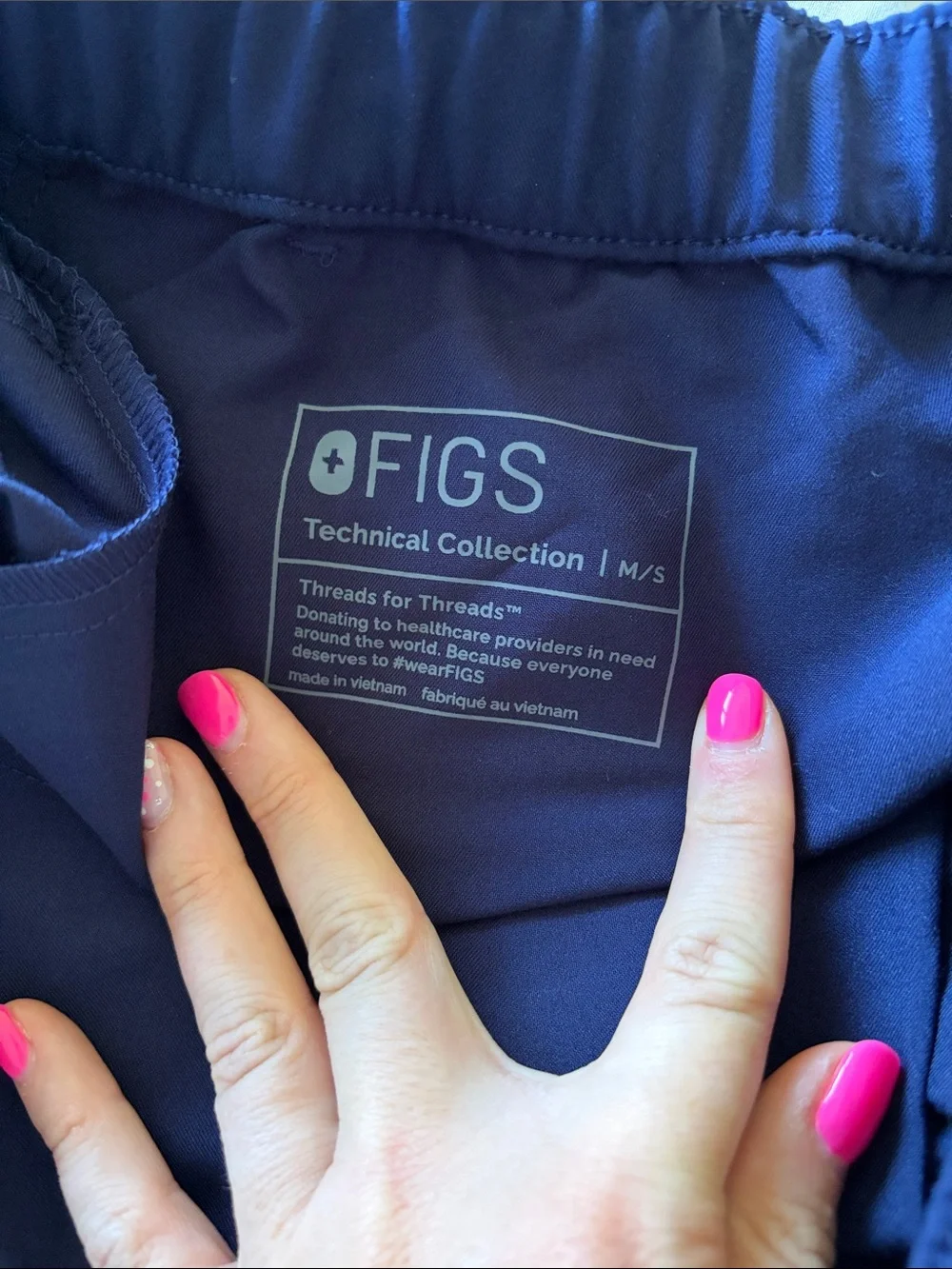 NWOT Figs Navy Jogger Scrub Pants